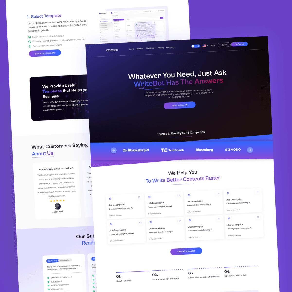 Writebot Web Design